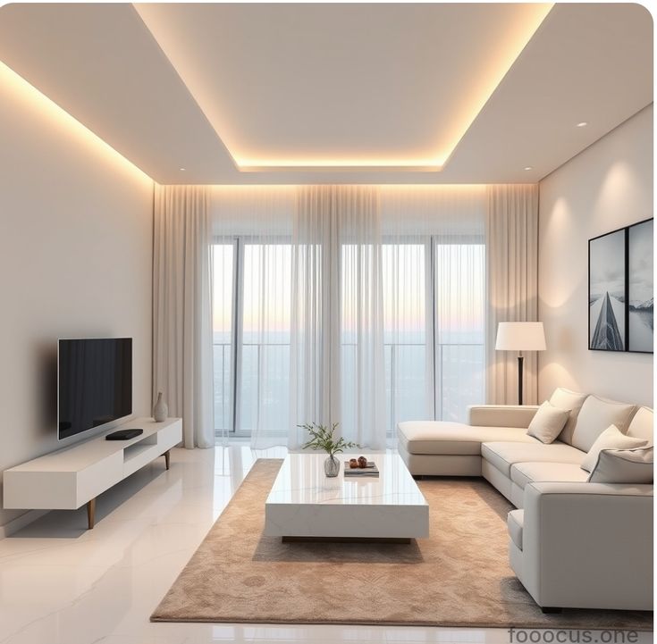 Modern Living room apartment Look , Interior Living room Design